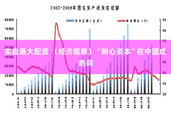 实盘最大配资 （经济观察）“耐心资本”在中国成热词