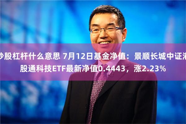 炒股杠杆什么意思 7月12日基金净值：景顺长城中证港股通科技ETF最新净值0.4443，涨2.23%