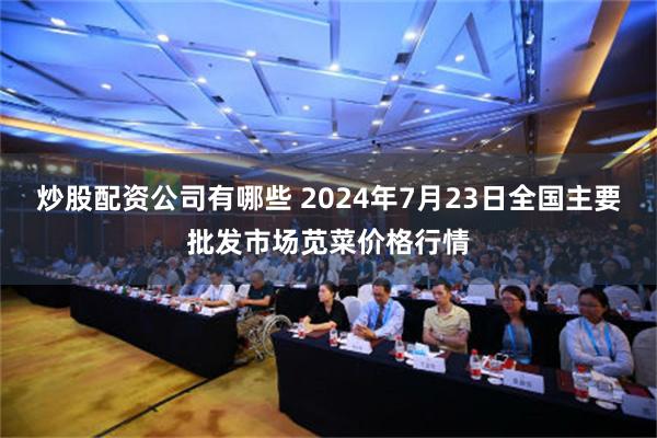 炒股配资公司有哪些 2024年7月23日全国主要批发市场苋菜价格行情